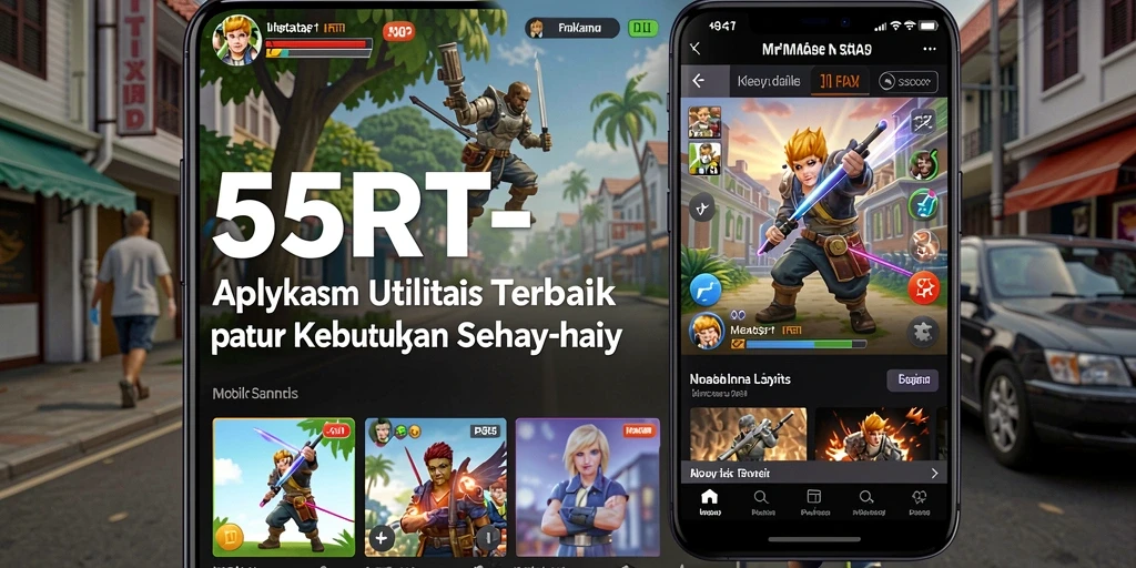 Tampilan fitur utama aplikasi 55RT yang memudahkan pengelolaan tugas.