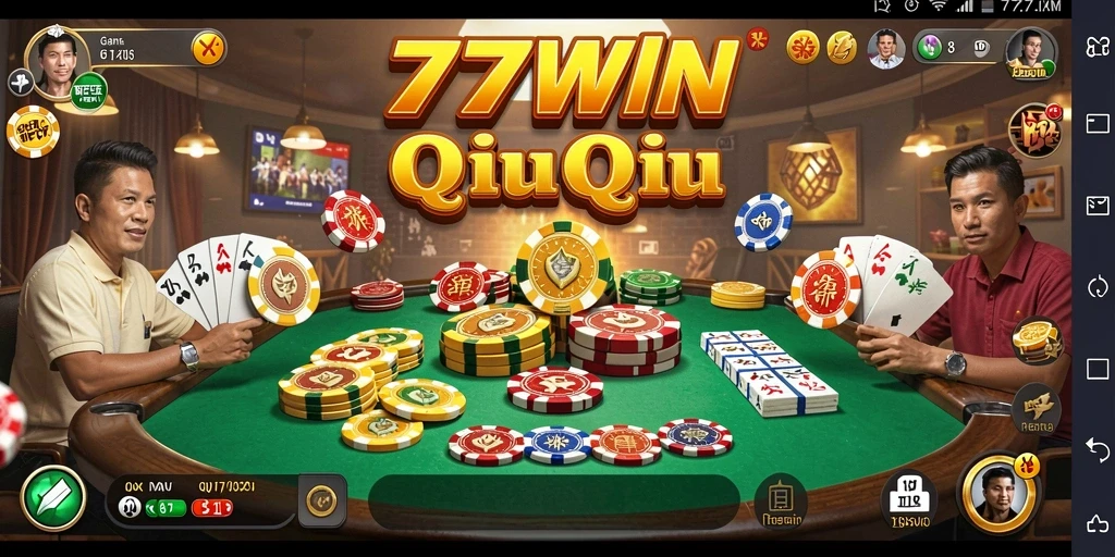 Screenshot utama gameplay QiuQiu di 77WIN.