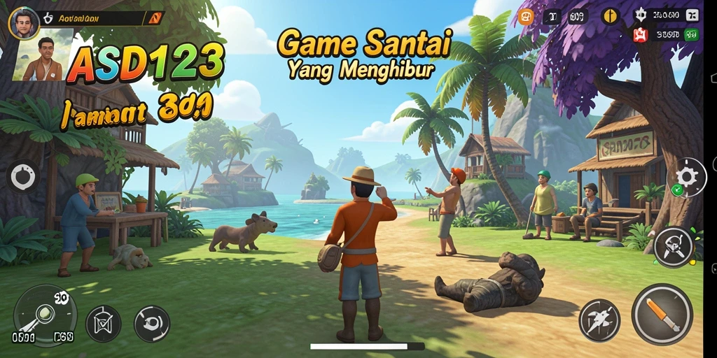 Gameplay menarik dan menyenangkan dalam ASD123.