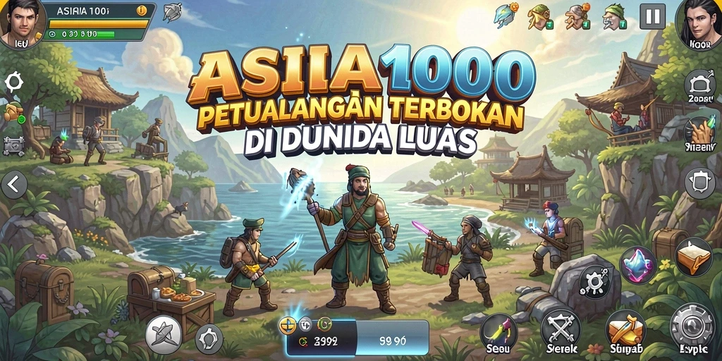 Tangkapan layar menampilkan gameplay seru di dunia terbuka ASIA100.
