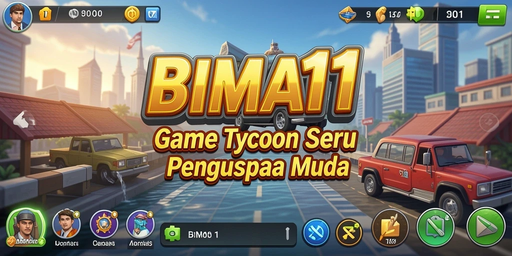 Tampilan Gameplay Tycoon BIMA11 yang menarik dan interaktif.