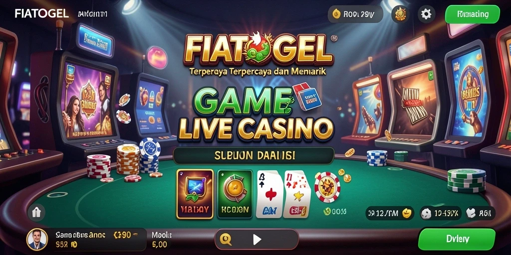 Menampilkan gameplay seru di FIATOGEL dengan dealer langsung.