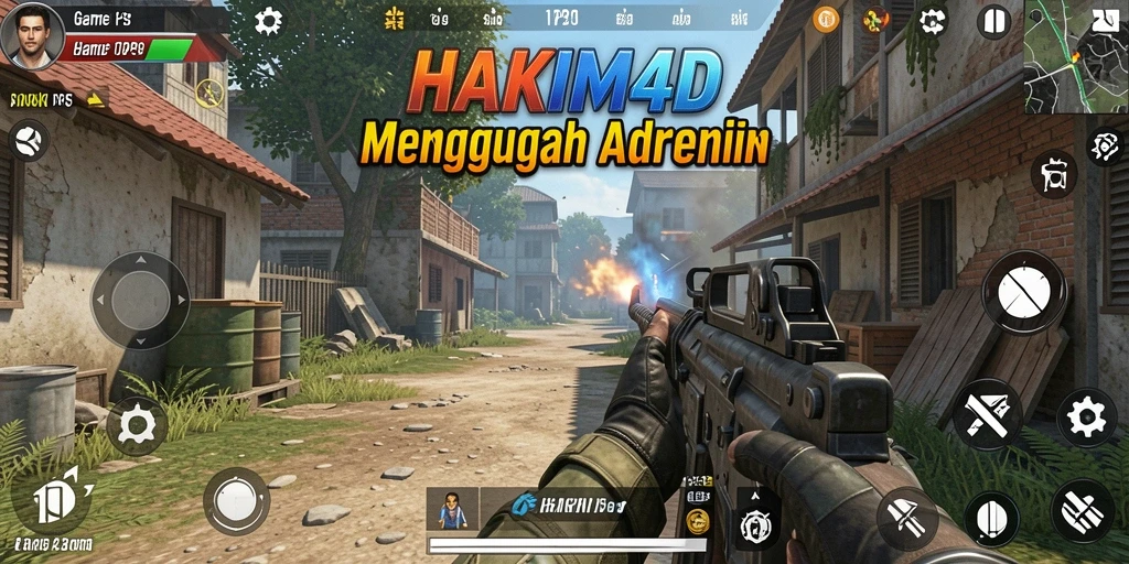 Tampilan gameplay intens HAKIM4D yang seru.