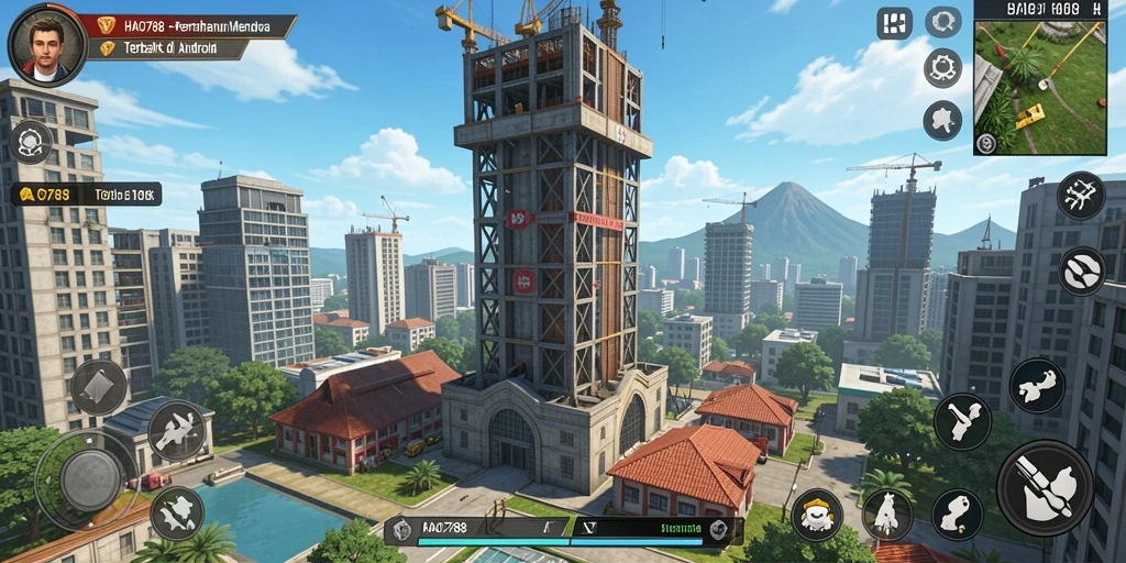 Tampilan seru gameplay Tower Defense HAO788 dengan berbagai menara dan musuh.