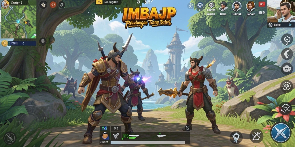 Tampilan menarik dari gameplay IMBAJP yang menampilkan eksplorasi dunia terbuka.