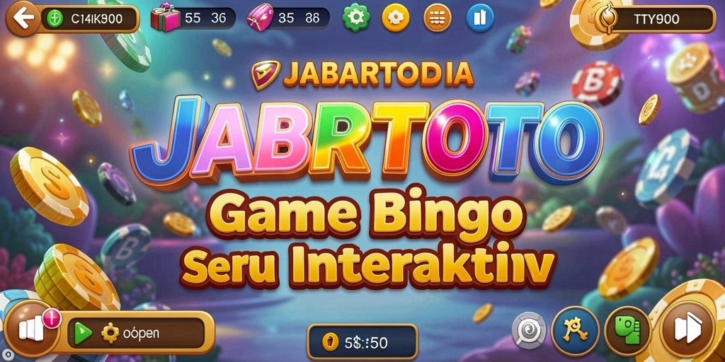 Screenshot utama JABARTOTO menampilkan pemain terlibat dalam permainan Bingo yang seru.