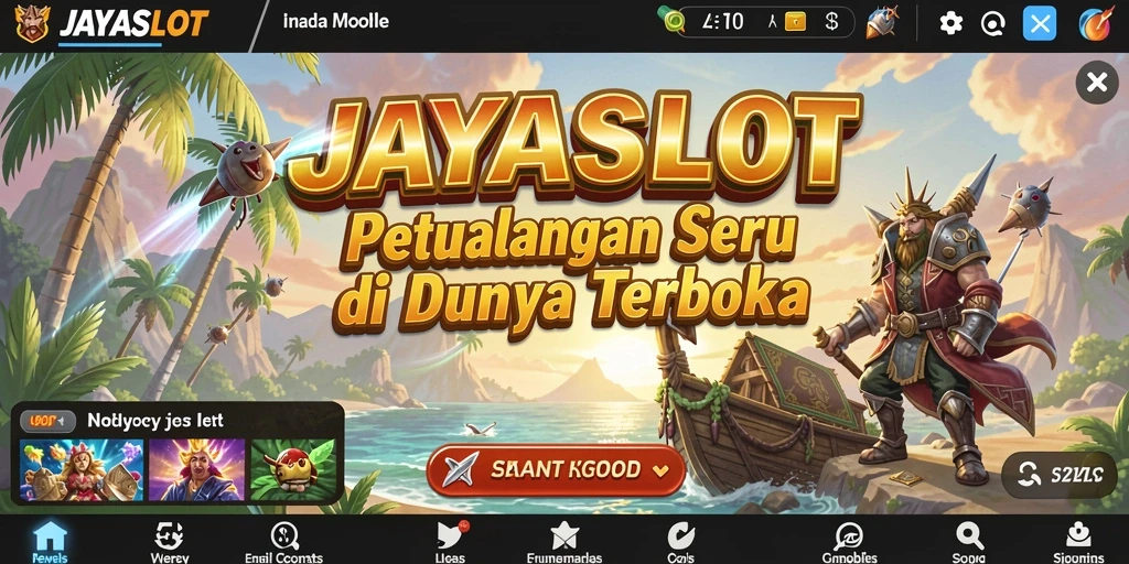 Tampilan gameplay seru dari JAYASLOT yang luas dan penuh petualangan.