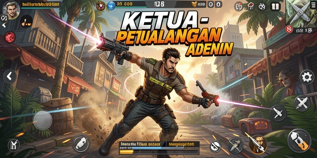 Tampilan gameplay KETUA yang seru dan mendebarkan.