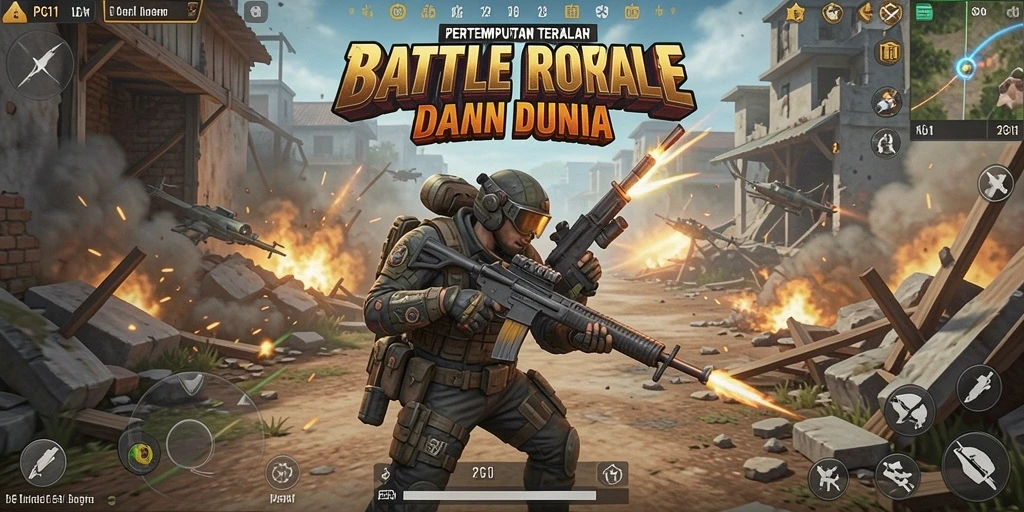 Gameplay intens dan grafis memukau dalam PG11 Battle Royale.