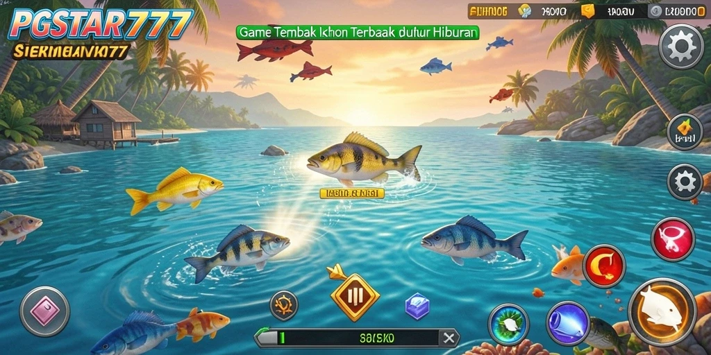 Screenshot gameplay PGSTAR777 menampilkan aksi menembak ikan yang seru.