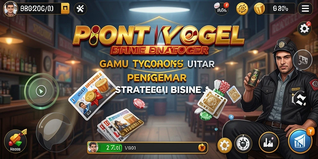Screenshot gameplay PIONTOGEL menampilkan berbagai kegiatan manajerial di bisnis.
