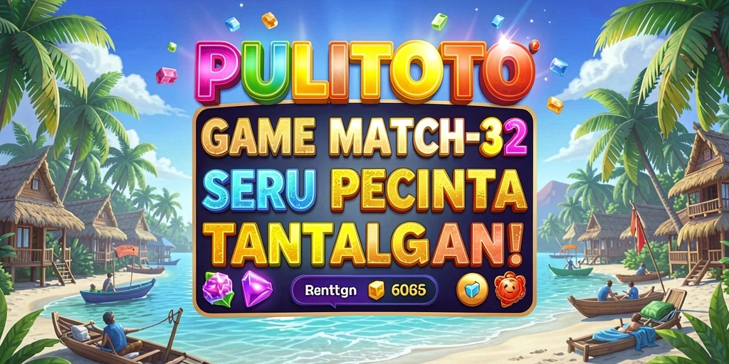 Tampilan gameplay Match-3 yang penuh warna dan menarik.