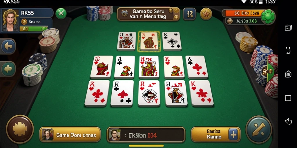 Tampilan gameplay RK55 yang seru dan interaktif di Domino.