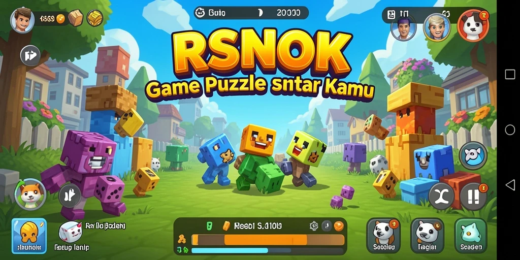 Tampilan gameplay <strong>RSNOK</strong> yang mengasyikkan dengan tantangan Puzzle.