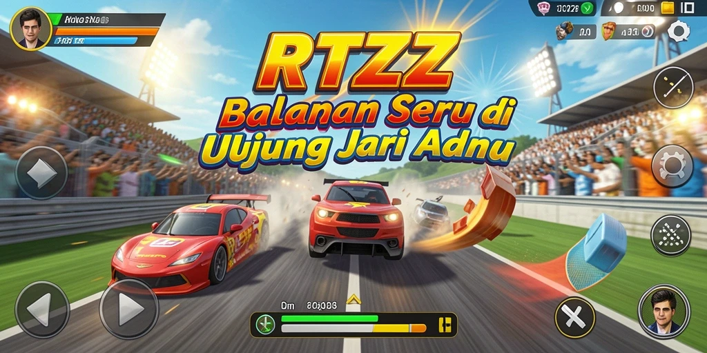 Tampilan gameplay balap yang memukau dan mendebarkan.