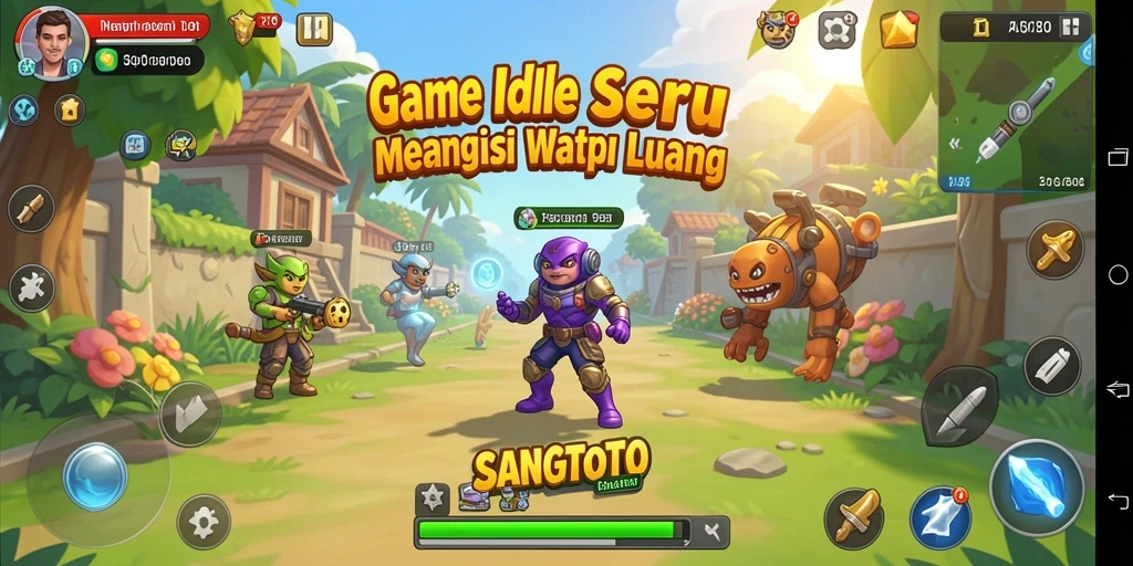 Tampilan gameplay SANGTOTO dengan elemen idle yang menarik.