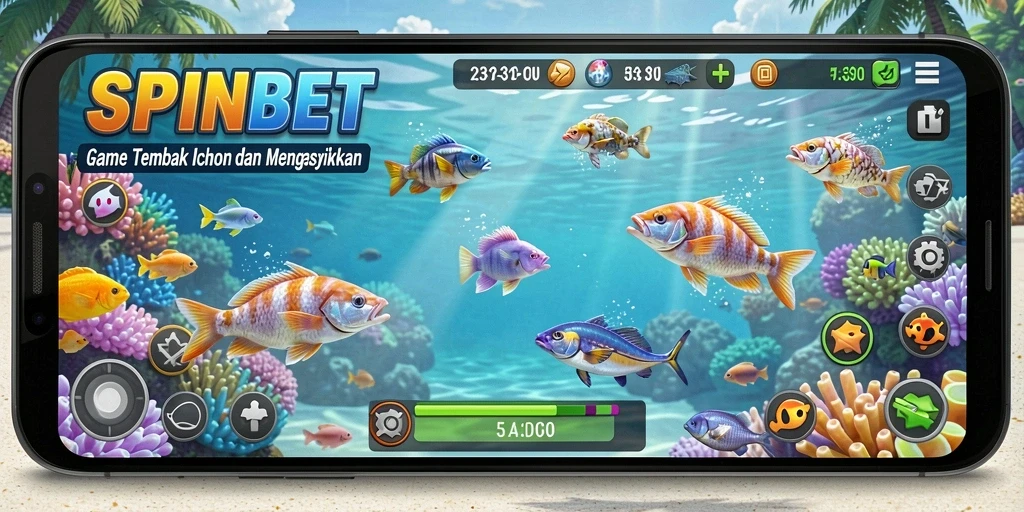 Tampilan gameplay SPINBET yang menarik dan penuh aksi Tembak Ikan.